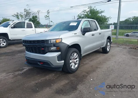 2020 Chevrolet Silverado 2Wd Double Cab Standard Bed Custom из США, поврежденный, VIN 1GCRWBEKXLZ339747